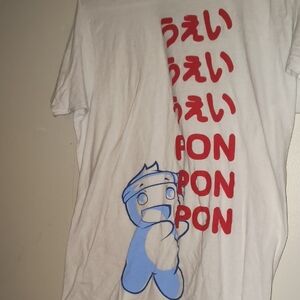 Ninja White Cotton T-Shirt